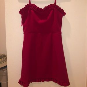 FRENCH CONNECTION PINK almost red DRESS NWOT
